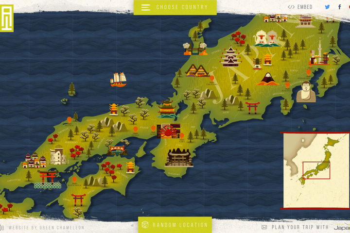 Awesome Interactive map of Japan